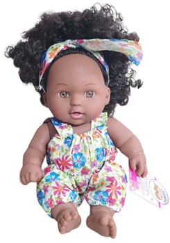 عروسک دختر سیاه پوست موزیکال مو فرفری