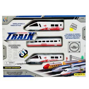 قطار اسباب بازی باتری خور قابل حرکت چرخشی بر روی ریل مخصوص خود