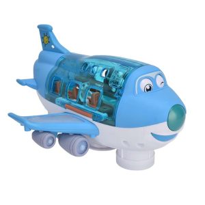 هواپیمای موزیکال چرخشی درب باز شو با آدمک رنگارنگ و جذاب