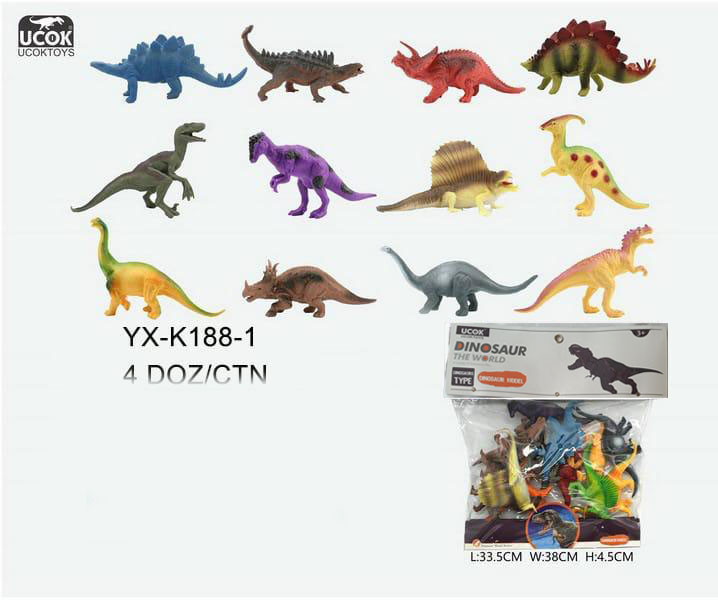 فیگور دایناسور اسباب بازی ۱۲ عددی