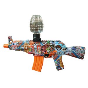 تفنگ تیر ژله ای الکتریکی شارژی مدل AK47 با تیرهای نرم