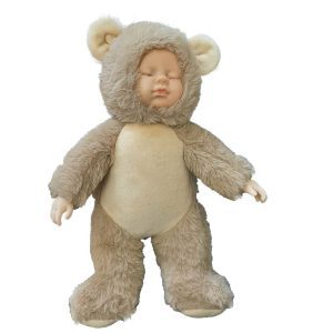 عروسک نوزاد لباس خرگوش پولیشی 27 سانتی متری نرم و بامزه برای کودکان