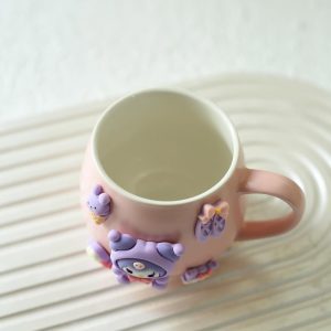 ماگ سرامیکی کرومی برجسته وارداتی