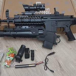 تفنگ تیر ژله ای شارژی مدل M4S کد XS-1803A